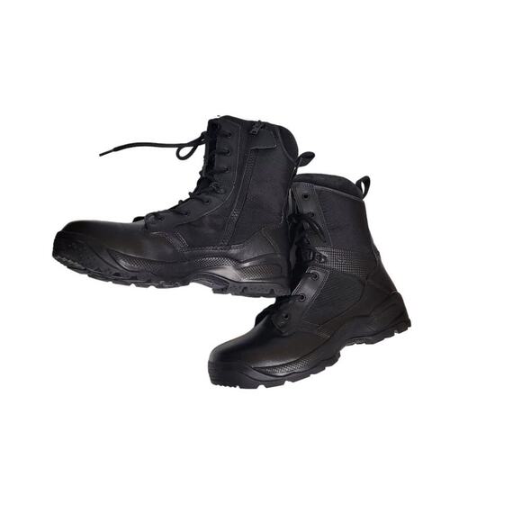5.11 Tactical Black Boots NWOT Men\'s Combat Boots Zip Side Size 12